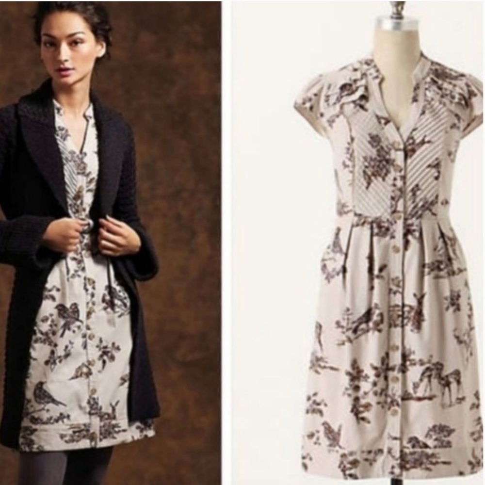 Anthropologie Maeve Southward Stop Corduroy Dress